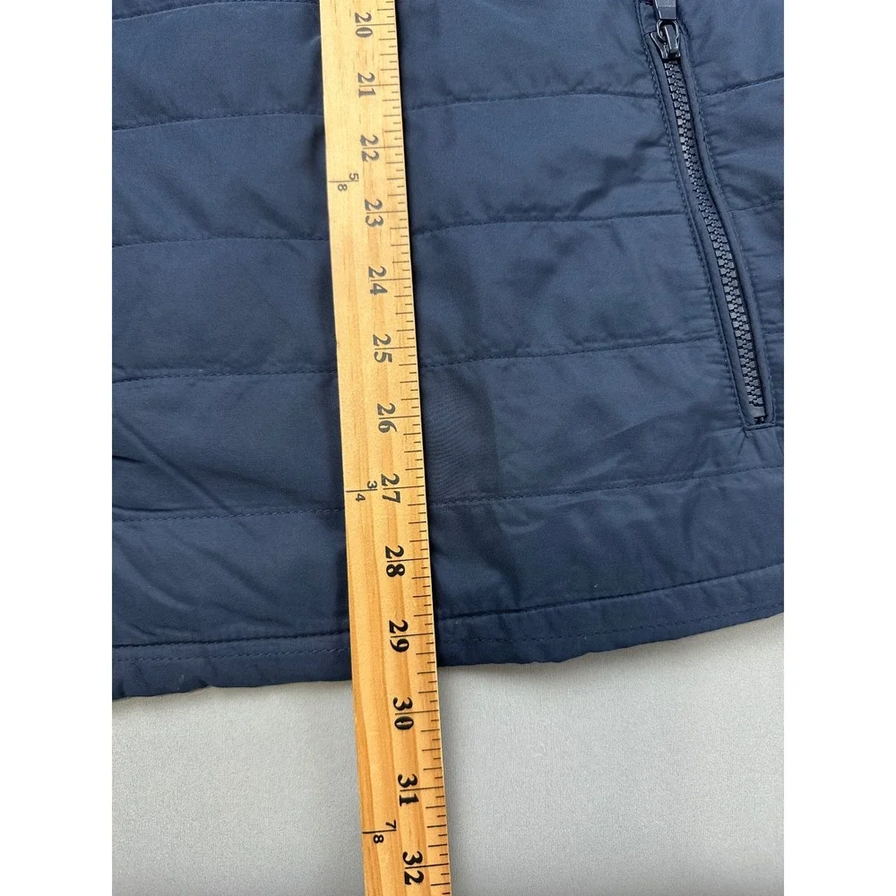 Banana Republic Mens XXL Navy Blue Quilted Full Zip Puffer Vest Jersey Lined
